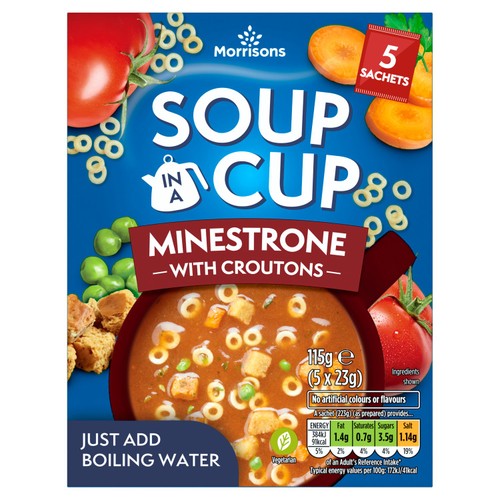 Morrisons minestrone cup soup