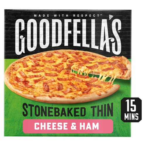 Goodfella's Stonebaked Thin Cheese & Ham Pizza