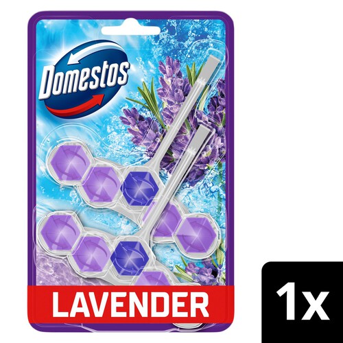 Domestos Power 5 Lavender Toilet Rim Block