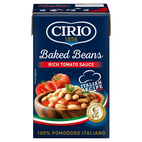 Cirio baked beans in rich tomato sauce