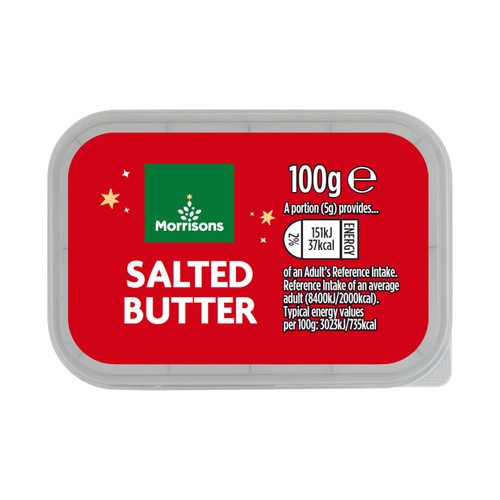 Morrisons Salted Butter 3D Santa 100g