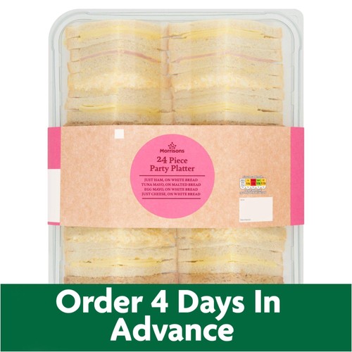 Party Sandwich Platter (24 Pieces) - Eat On Same Day FTO