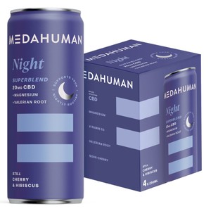 Medahuman CBD Night Sour Cherry & Hibiscus Still 4x250ml