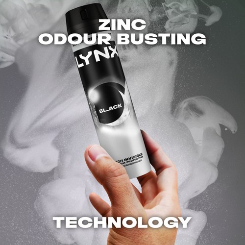 Lynx Black Antiperspirant Deodorant Spray For Men 250ml