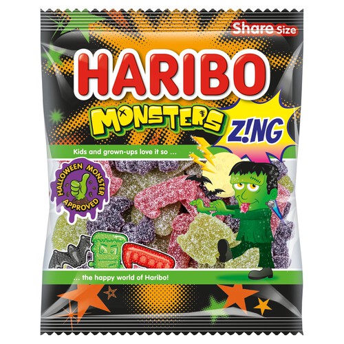 Haribo Monsters Zing Halloween Sweets Bag