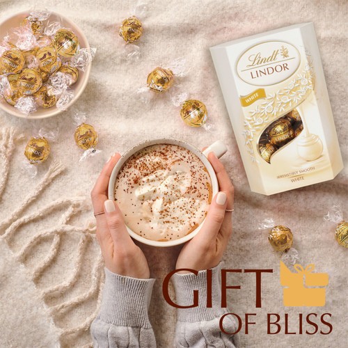 Lindt Lindor White Chocolate Truffles Box 200g