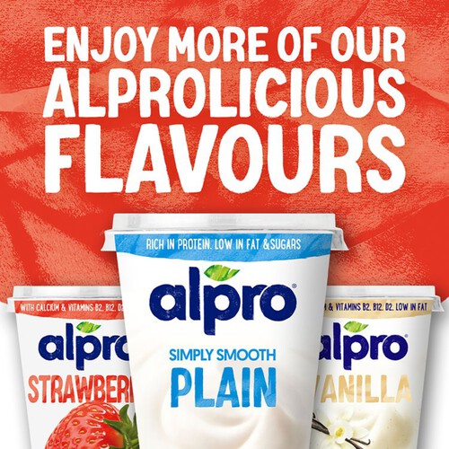 Alpro Strawberry-Banana & Peach-Pear Yoghurt Alternative 