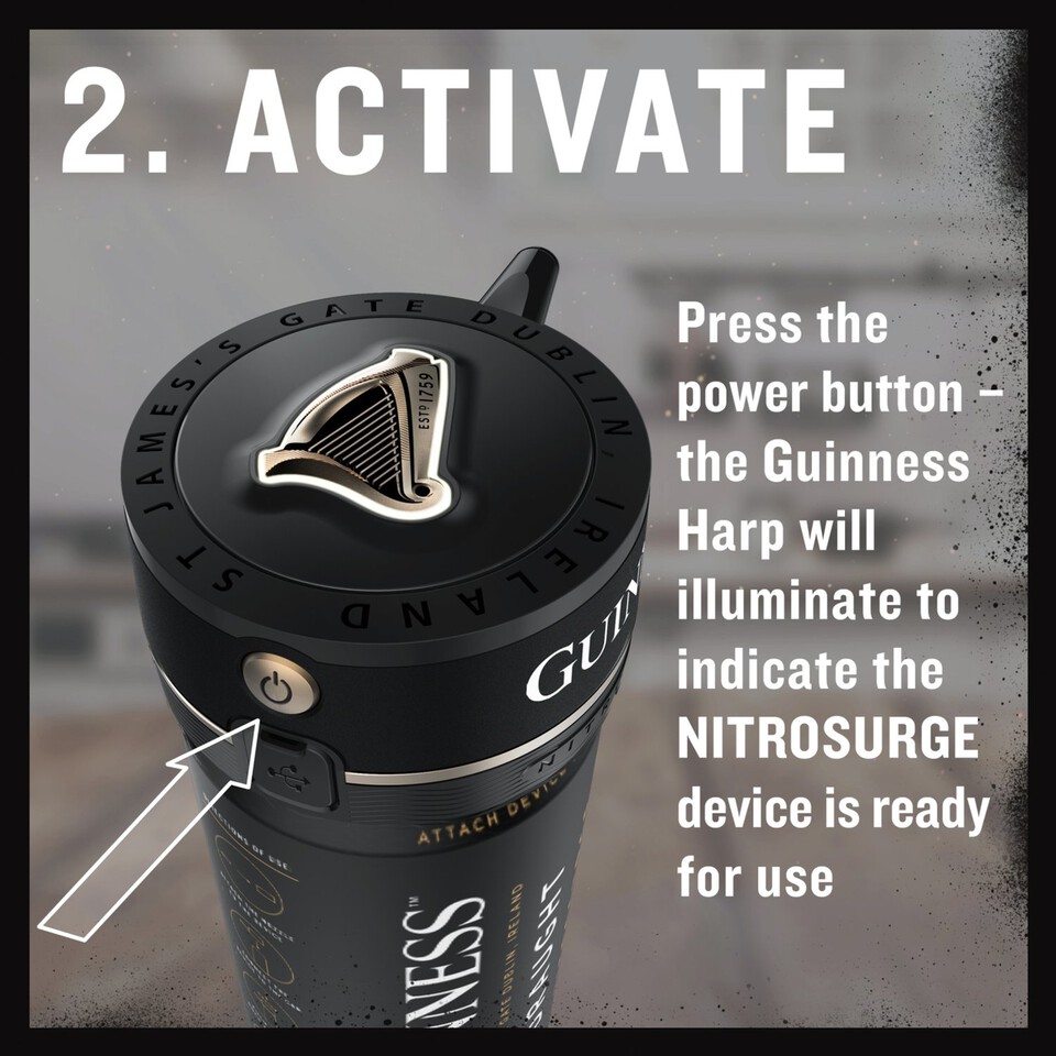 Guinness NitroSurge Device Use with NitroSurge Cans Morrisons Online Groceries & Offers