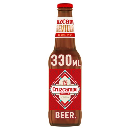 Cruzcampo Sevilla Lager Beer Bottles 12 x 330ml