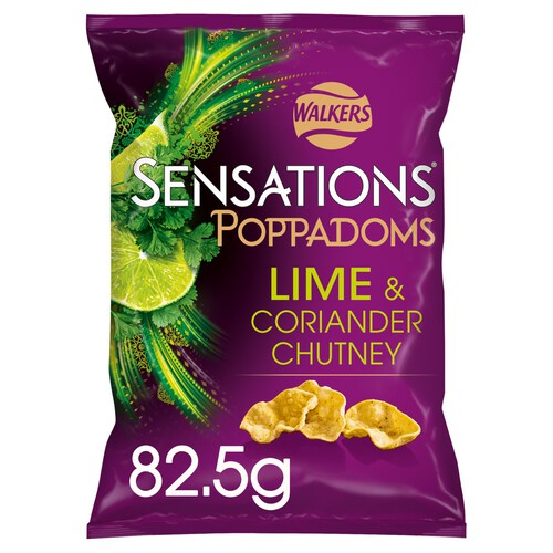 Walkers Sensations Lime & Coriander Chutney Sharing Poppadoms