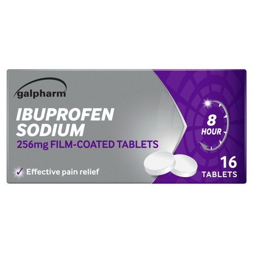 Galpharm Ibuprofen Sodium 256mg Film Coated Tablets
