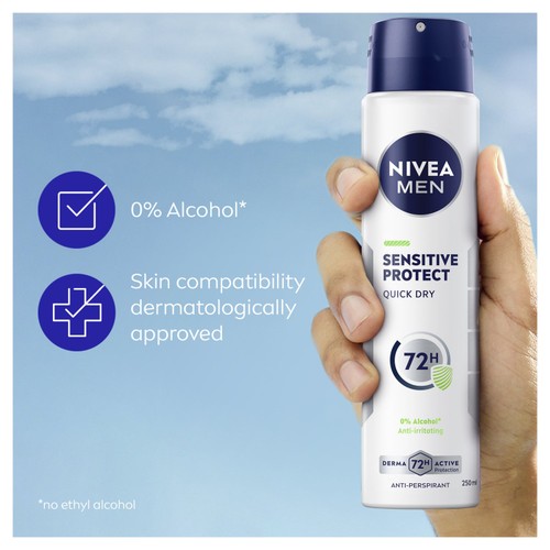 NIVEA MEN Sensitive Protect 72h Anti-Perspirant Deodorant Spray