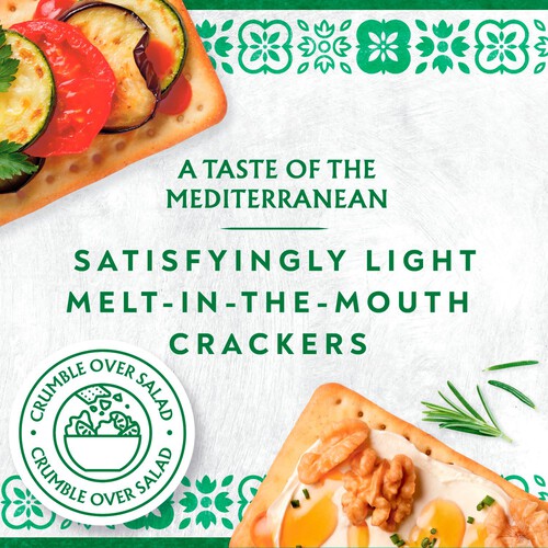 Jacob's Mediterranean Rosemary Crackers 5 Pack Multipack 