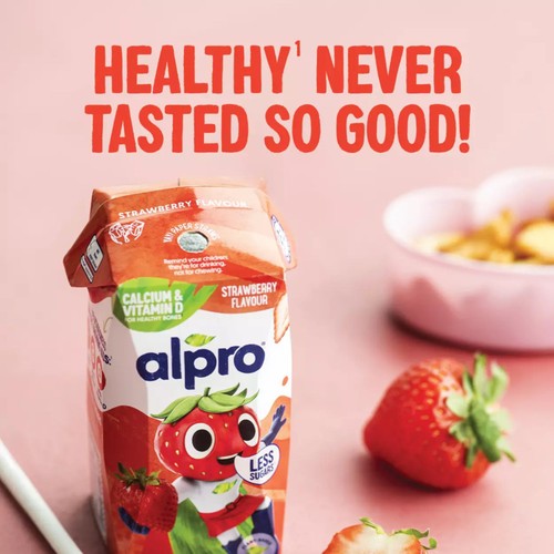 Alpro Kids Soya Strawberry Long Life Dairy Free Drink 200ml
