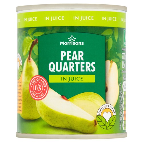 Morrisons Pear Quarters In Juice (220g)