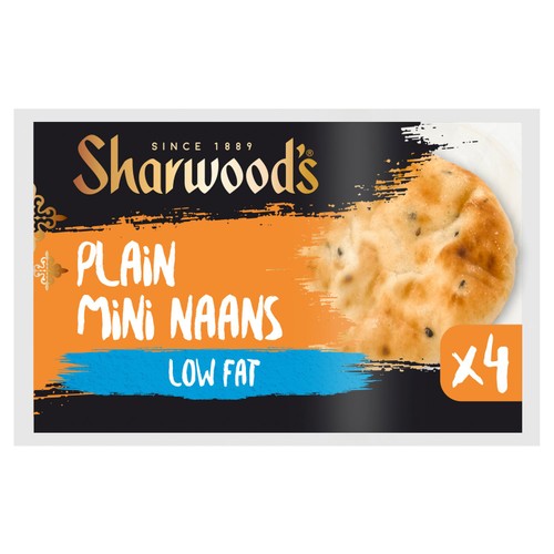 Sharwood's Low Fat Mini Naans 260g