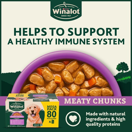 Winalot Meaty Chunks Mixed In Gravy Wet Dog Food 