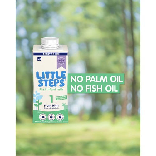 LITTLE STEPS First Infant Baby Milk From Birth RTU  Milk Carton 200ml