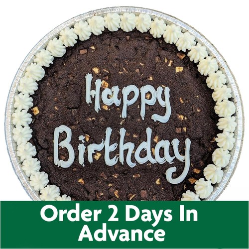 Giant 10" Triple Chocolate Cookie Happy Birthday (Serves 10)   FTO