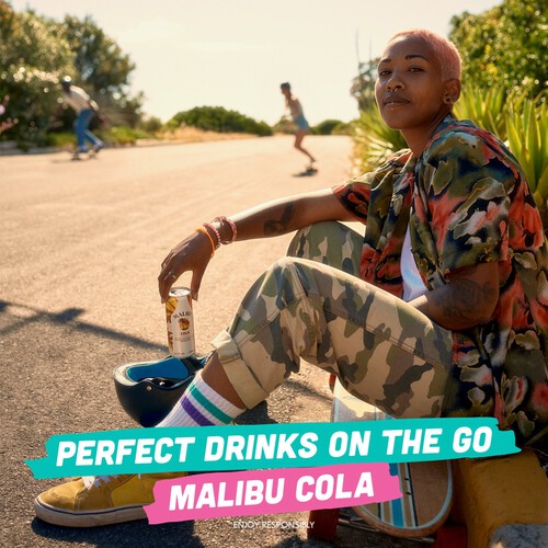 Malibu Coconut Rum & Cola Pre-Mixed Can