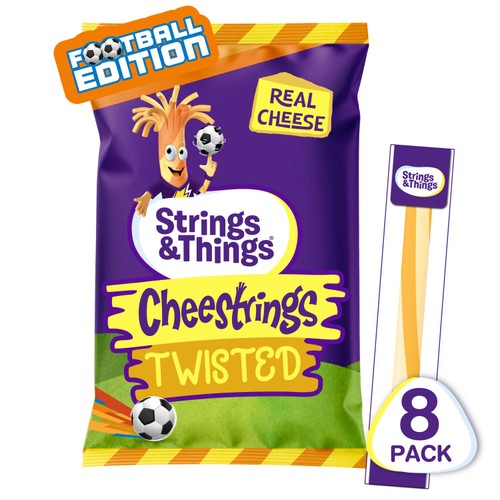 Strings & Things Cheestrings Twisted Cheese Snack 8x20g