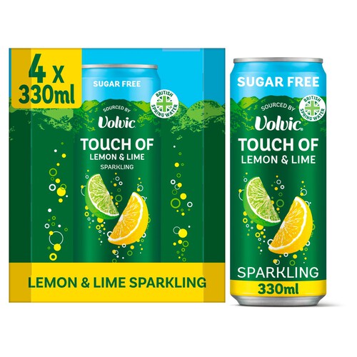 Touch of Fruit Lemon & Lime Sparkling Sugar Free Flavoured Water Multipack