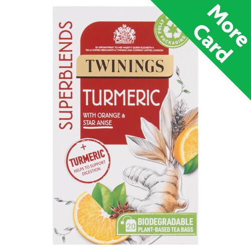 Twinings Superblends Turmeric 20 Single Tea Bags