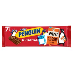 McVitie's Penguin Original Biscuit Bar Multipack 7 x 24.6g, 172g