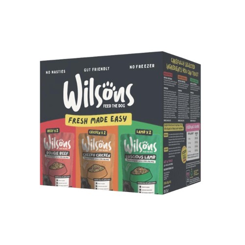 Wilsons Fresh Ambient Dog Food Mixed 6 x 380g