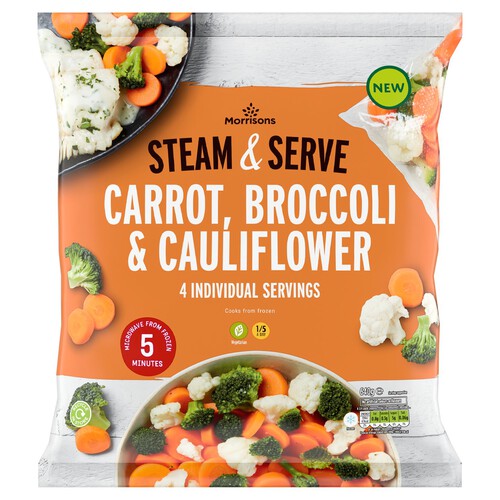 Morrisons Carrot, Broccoli And Cauliflower Steam Bag