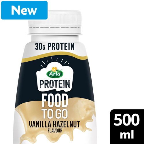 Arla Protein Food To Go Vanilla Hazelnut Meal Replacement Shake 500ml
