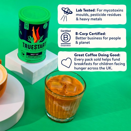 Truestart Coffee Lightly Caffeinated Instant Coffee 