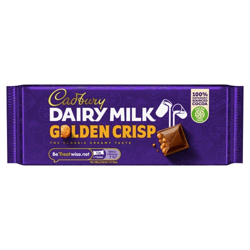 Cadbury Cadburys Dairy Milk Golden Crisp 54g