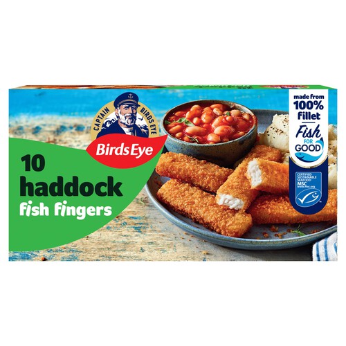 Birds Eye 10 Haddock Fish Fingers