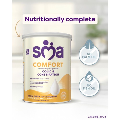 SMA Comfort Easy To Digest Baby Milk Powder Formula From Birth 800g