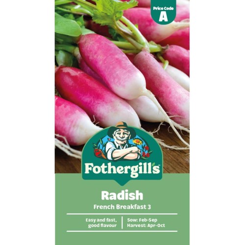 Mr Fothergills Radish French Breakfast 3 Seeds