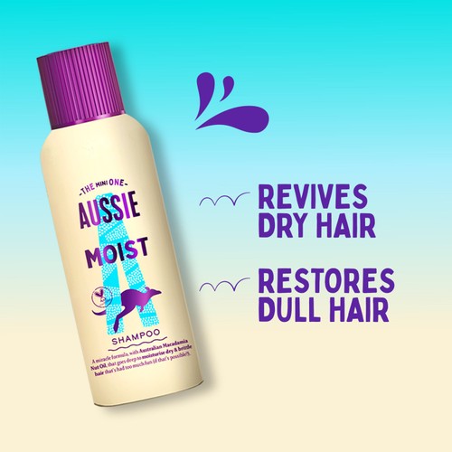 Aussie Miracle Moist Base Shampoo Dry Hair 
