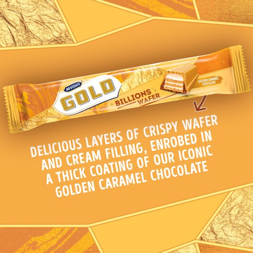 McVitie's Gold Billions Wafer Golden Caramel Chocolate 39g