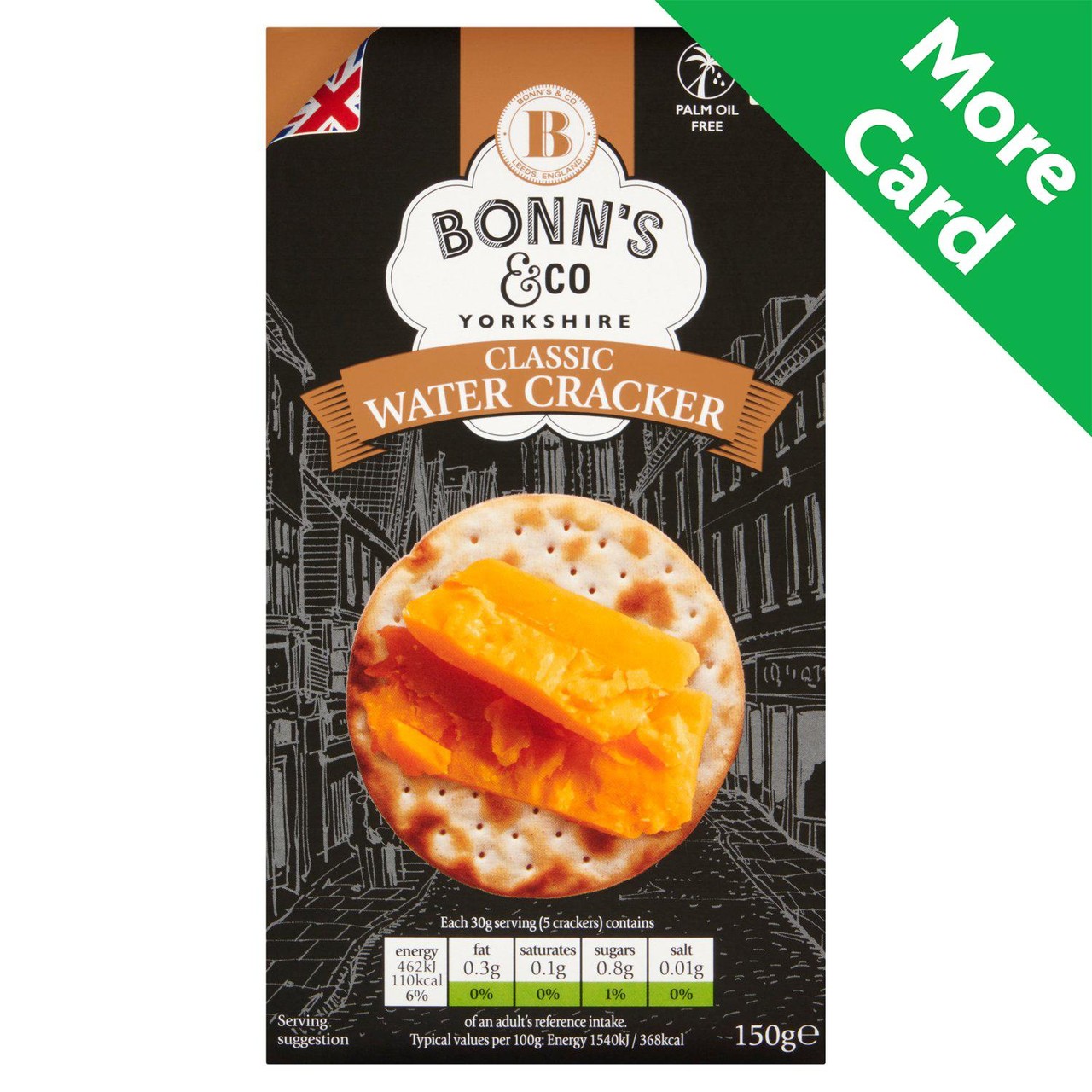 Bonn's & Co Flame Baked Water Crackers 150g