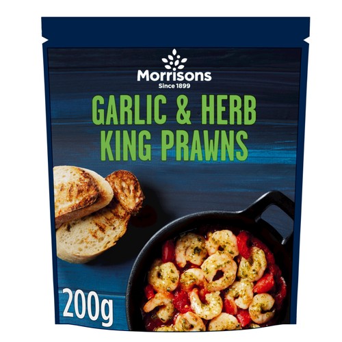 Morrisons garlic herb prawns