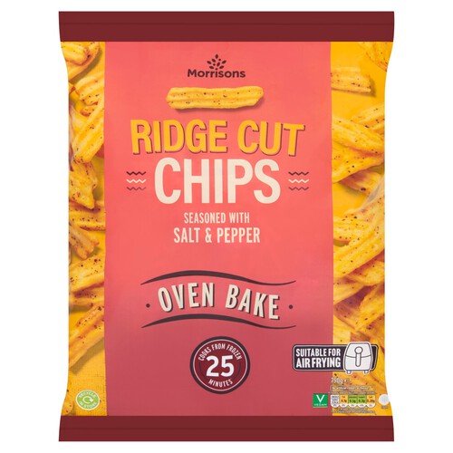 Morrisons Salt & Pepper Ridge Cut Chips