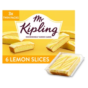 Mr Kipling Lemon Slices Cakes Multipack Snack 3x2pk