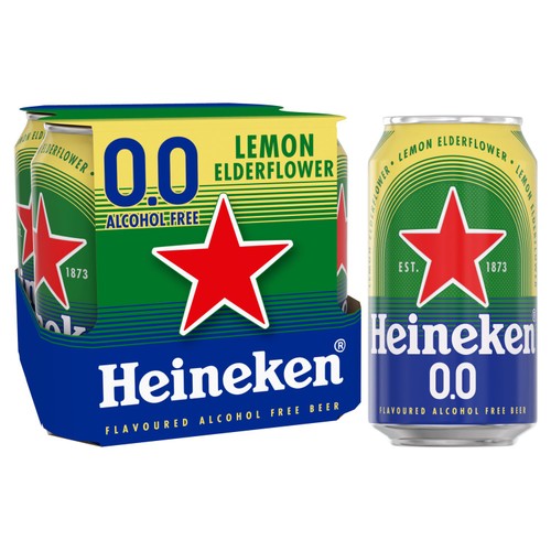 Heineken Lemon & Elderflower Lager    4 x 330ml