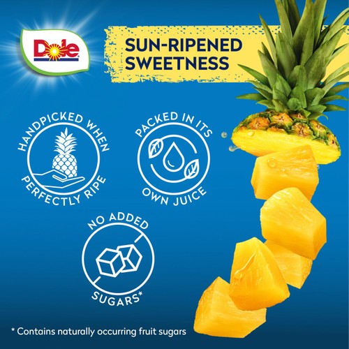 Dole Gold Pineapple Chunks In Juice 227g