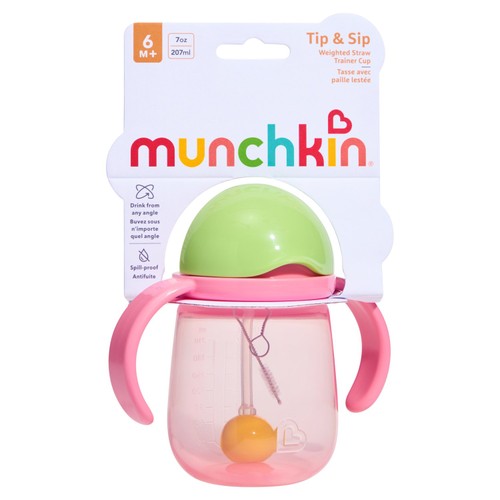 Munchkin 7Oz Tip & Sip Straw Trainer Cup 6 Months