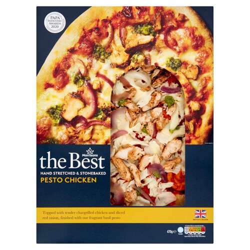 Morrisons The Best Chicken And Pesto Pizza 