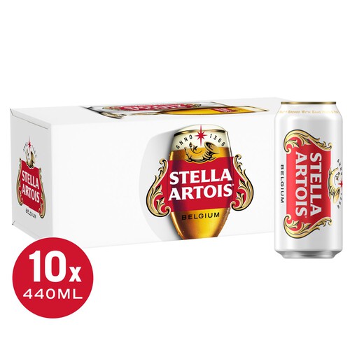 Stella Artois Premium Lager Beer Cans