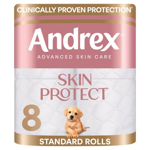 Andrex Skin Protect Toilet Roll 8 Pack