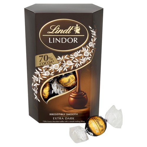 Lindt Lindor Extra Dark Chocolate Truffles Box 200g