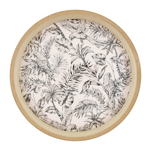 Nutmeg Nomad Round Wooden Tray 30cm